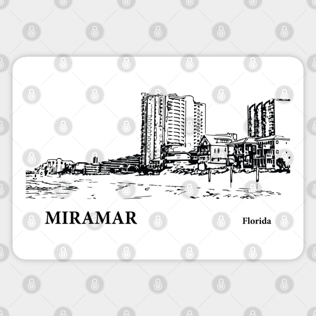 Miramar Florida Sticker by Lakeric